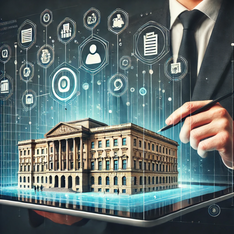 DALL·E-2024-09-30-13.33.37-A-realistic-image-representing-the-integration-of-government-websites-and-digital-platforms.-The-image-should-show-a-person-using-a-laptop-or-tablet-i-810x810